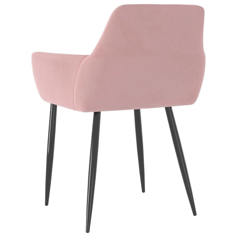 Dining Chairs Upholstered Chair with Metal Legs for Living Room Velvet - 22 x 22 x 30.7