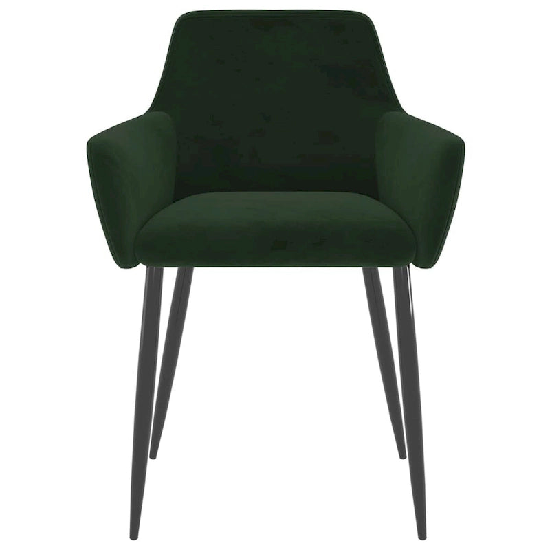 Dining Chairs Upholstered Chair with Metal Legs for Living Room Velvet - 22 x 22 x 30.7