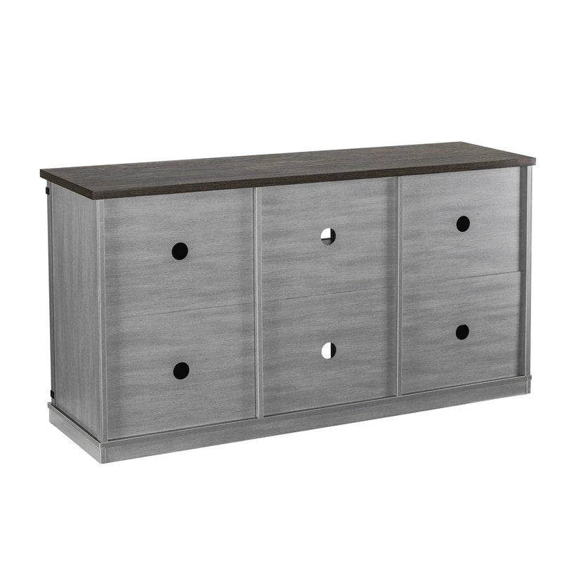 Meuble TV de 147 cm de style grange pour téléviseurs jusqu'à 165 cm