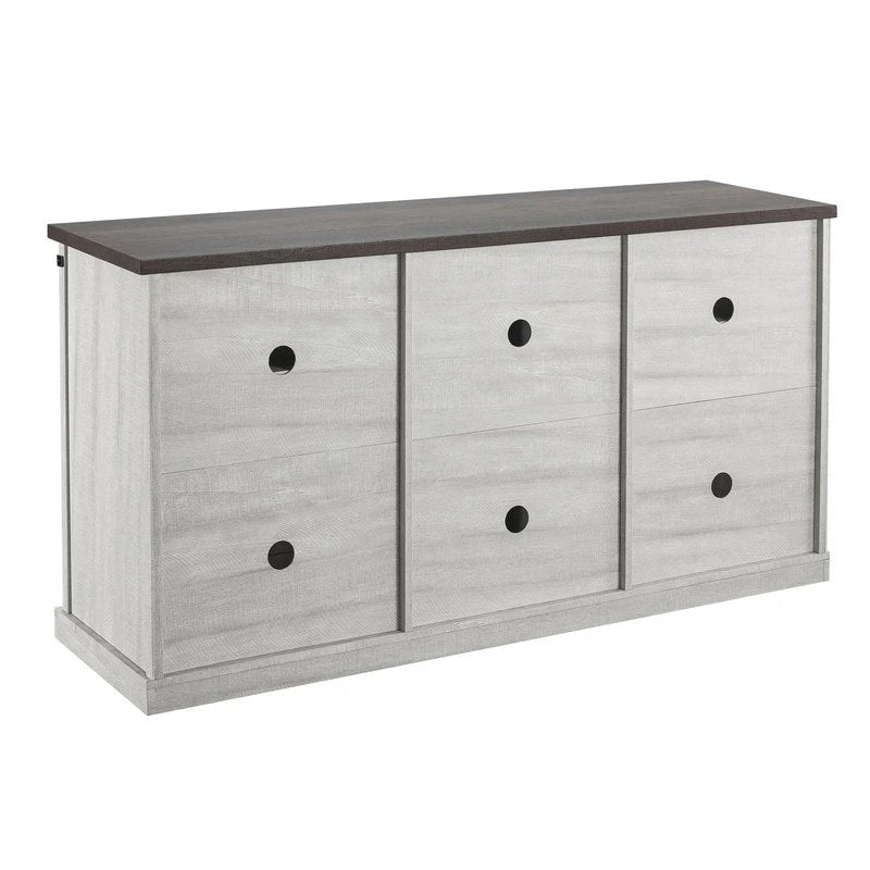 Meuble TV de 147 cm de style grange pour téléviseurs jusqu'à 165 cm
