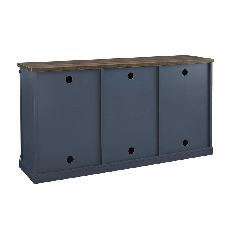 Meuble TV de 147 cm de style grange pour téléviseurs jusqu'à 165 cm