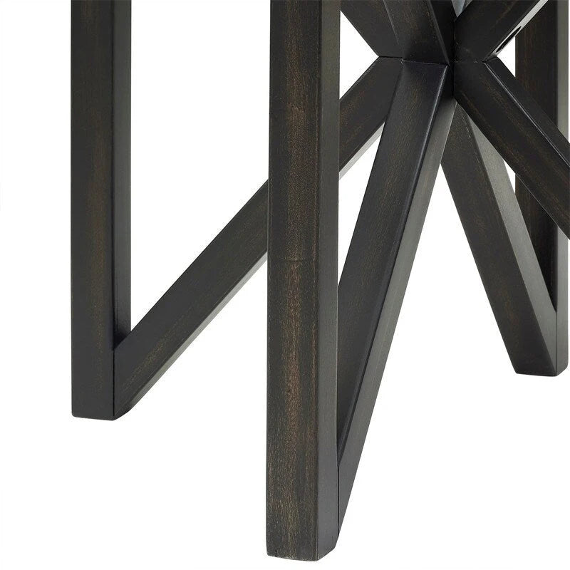 Table basse moderne simple en verre, table basse en verre trempé avec base en bois massif et plateau rond en verre transparent