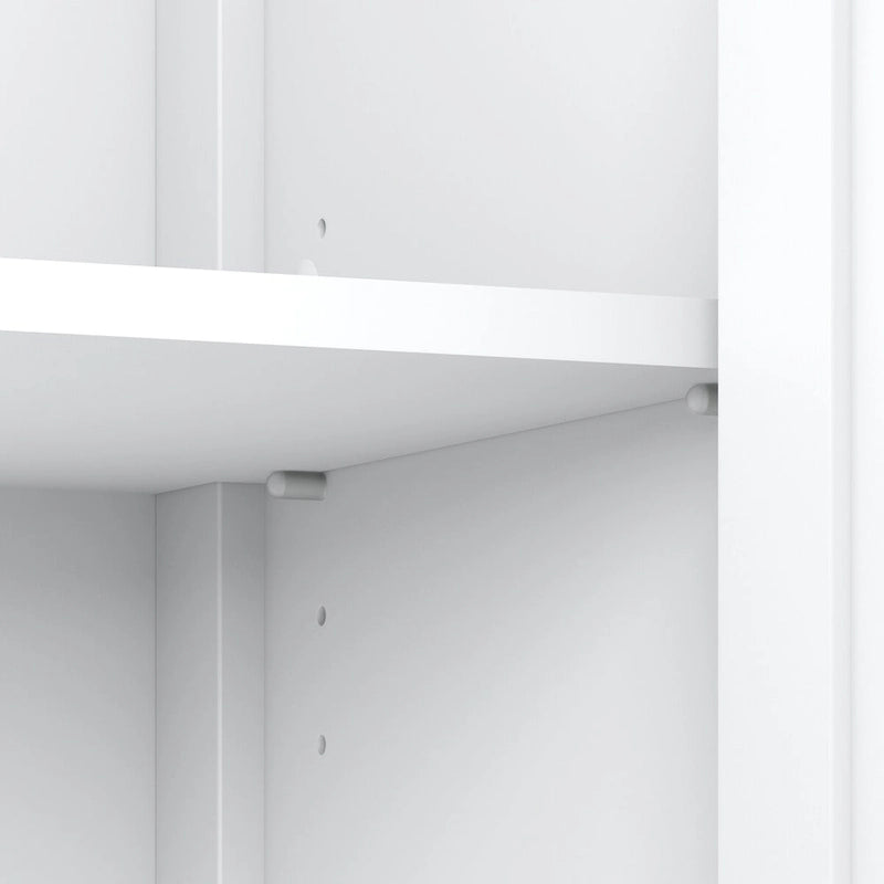 Meuble TV 60W avec portes et étagères.