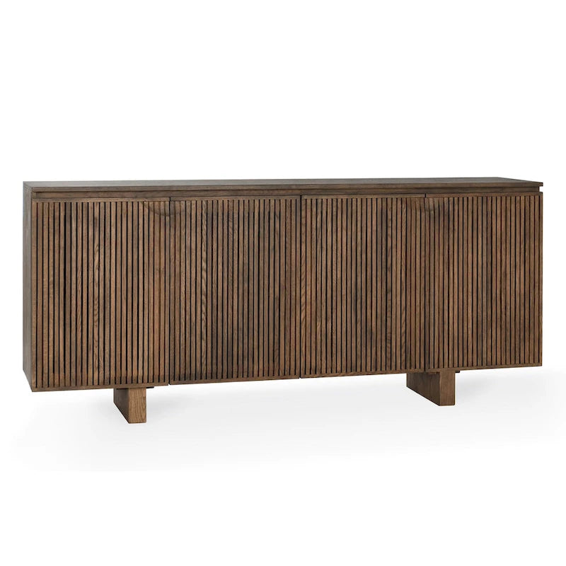 Oak Veneer Sideboard Buffet