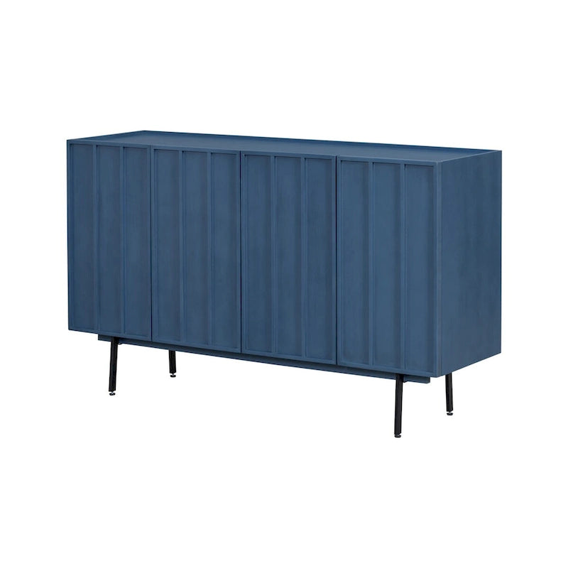 Buffet en bois avec 4 portes adapté aux salons