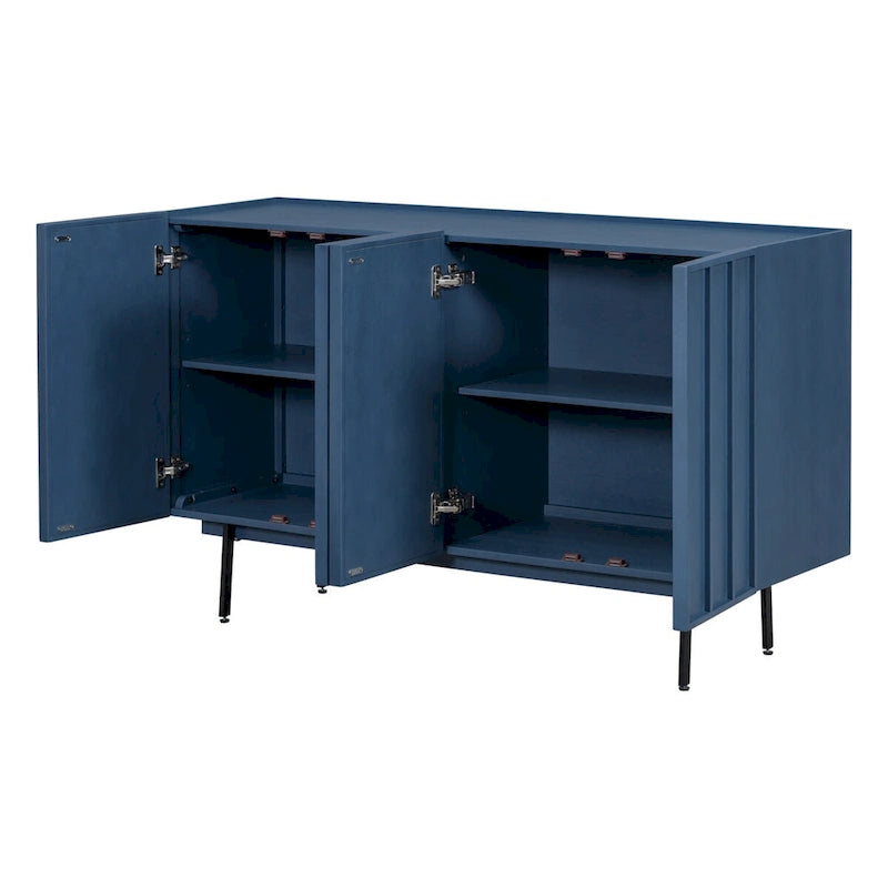 Buffet en bois avec 4 portes adapté aux salons