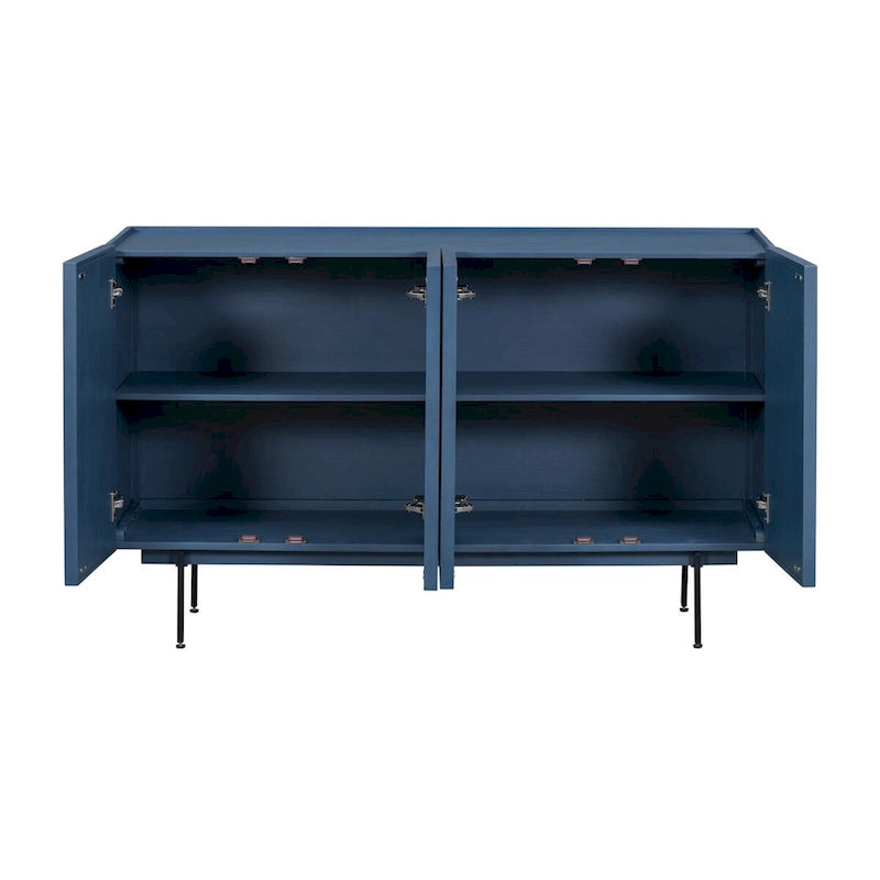 Buffet en bois avec 4 portes adapté aux salons