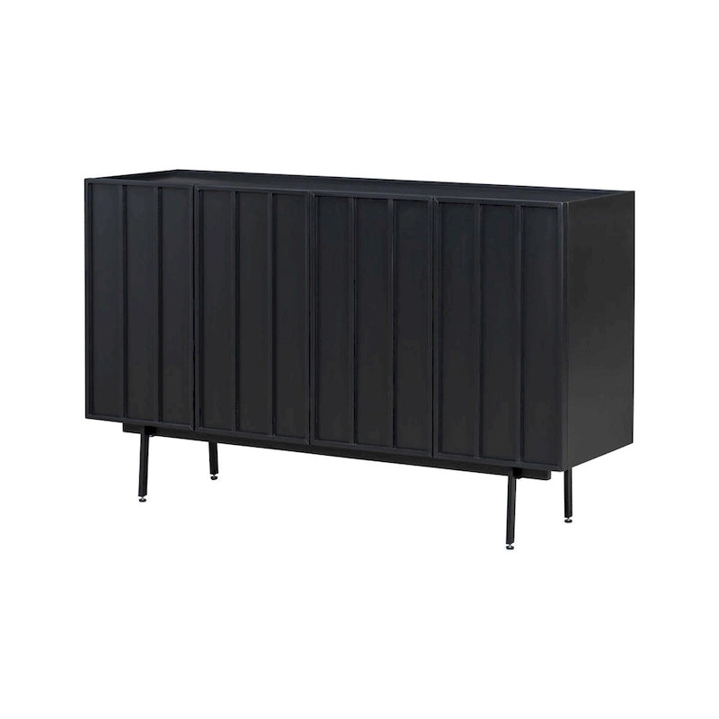 Buffet en bois avec 4 portes adapté aux salons
