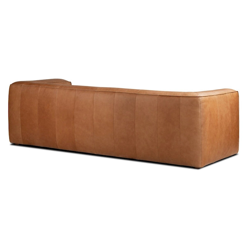 95 Sofa in Saddle Tan - Full Grain Genuine Italian Leather