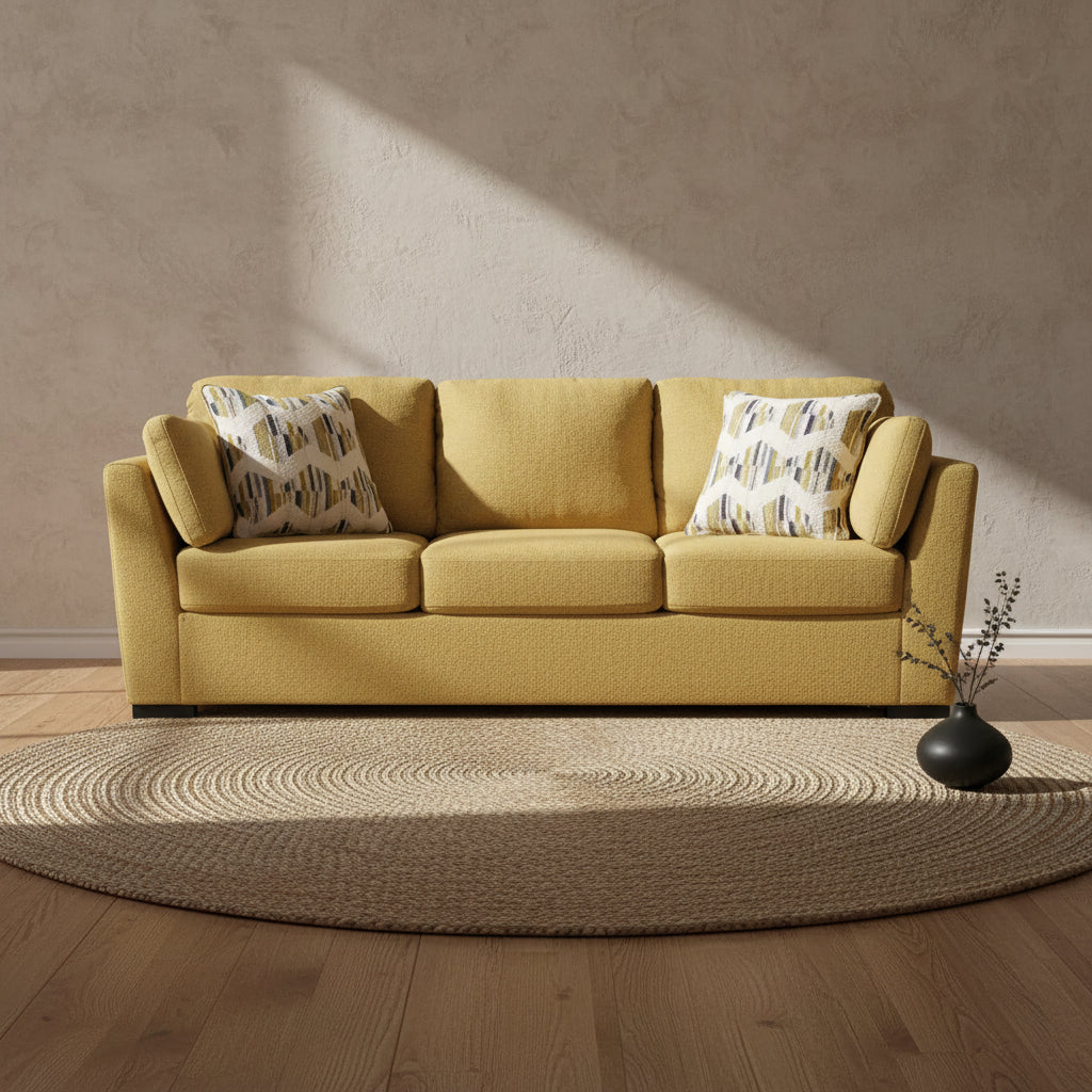 Yellow Sofa - 94 W x 41 D x 39 H