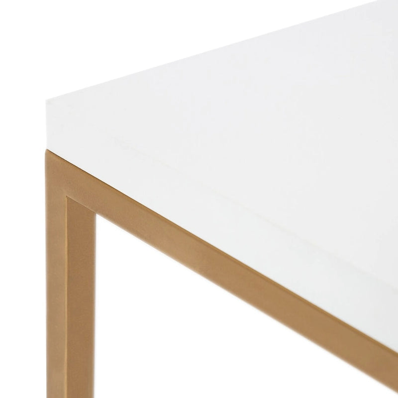 Wood and Metal Coffee Table - 28x28x18