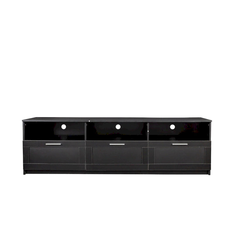 Meuble TV moderne minimaliste, meuble TV 80 pouces, casier ouvert