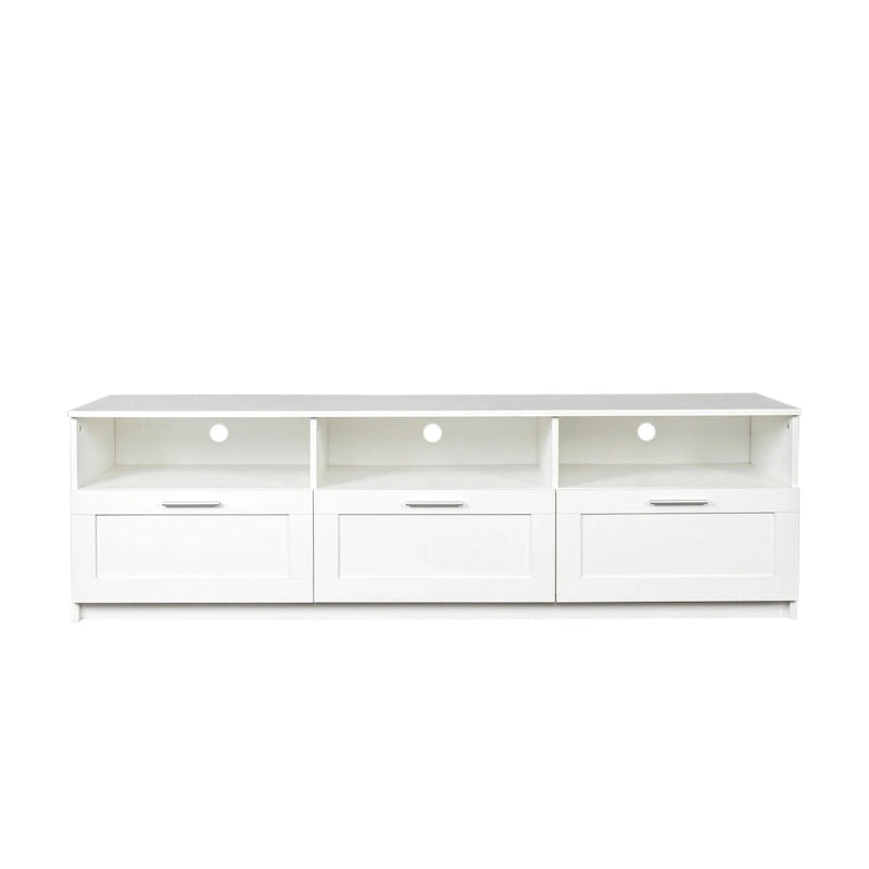 Meuble TV moderne minimaliste, meuble TV 80 pouces, casier ouvert