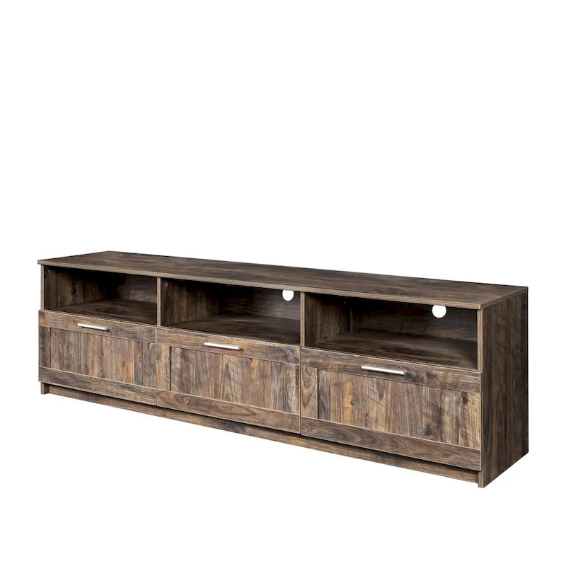 Meuble TV moderne minimaliste, meuble TV 80 pouces, casier ouvert