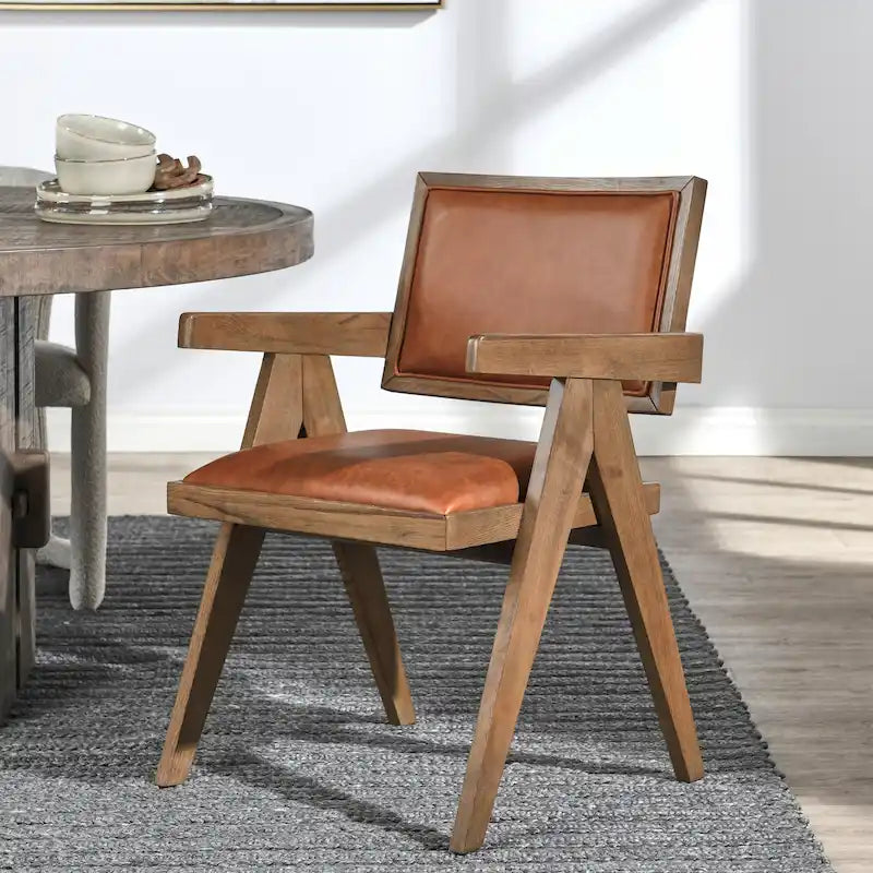 Top Grain Leather Arm Chair