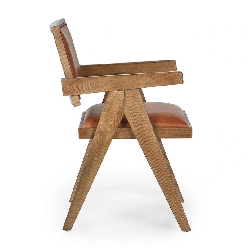 Top Grain Leather Arm Chair