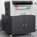 Meuble de bureau Armoire de photocopieuse Meuble pour photocopieuse à 2 portes en acier Caisson à tiroirs mobile Support d'imprimante