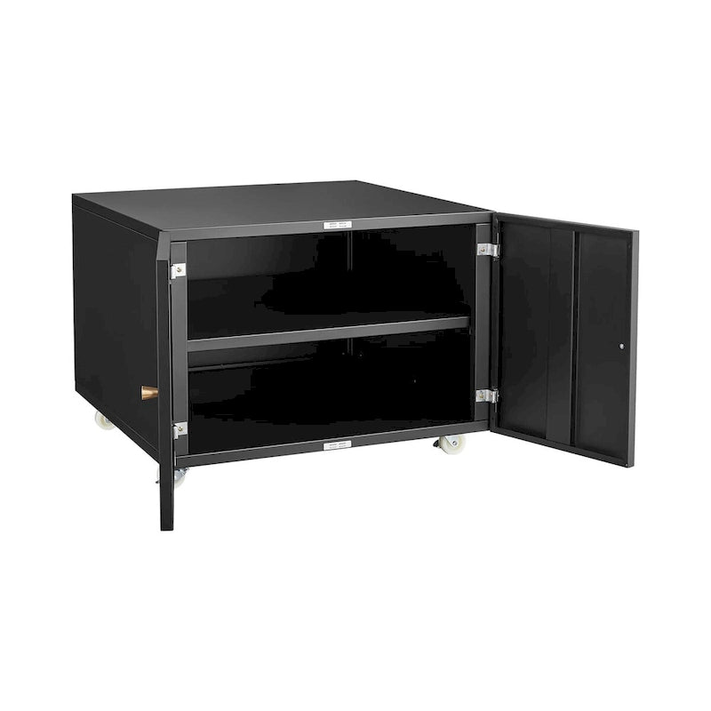 Meuble de bureau Armoire de photocopieuse Meuble pour photocopieuse à 2 portes en acier Caisson à tiroirs mobile Support d'imprimante
