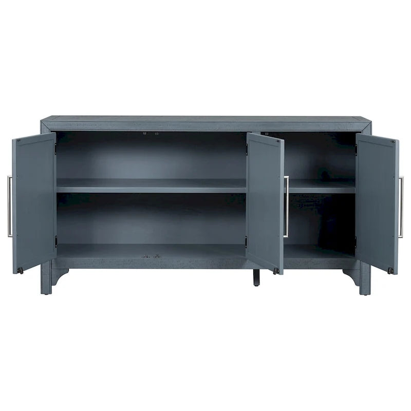 Wooden Storage Cabinet Sideboard with Adjustable Shelves