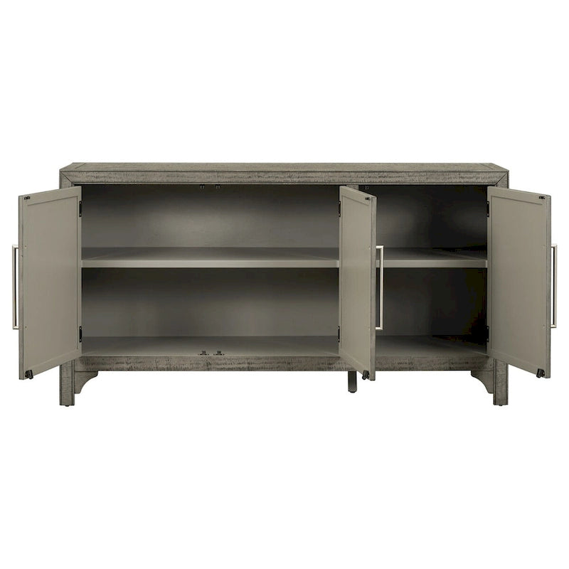 Wooden Storage Cabinet Sideboard with Adjustable Shelves